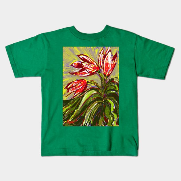 DARWIN TULIPA Kids T-Shirt by MarniD9